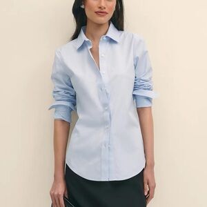 Brooks Brothers Light Blue Blouse with Cufflinks